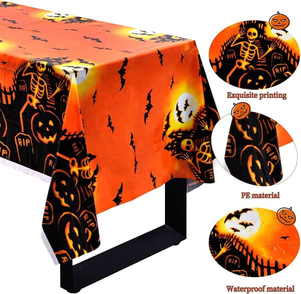 Halloween-duk, plastduk for 2 stykker av Differe