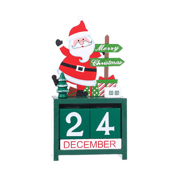 Tre julgransprydnader i trä, julklappar i trä