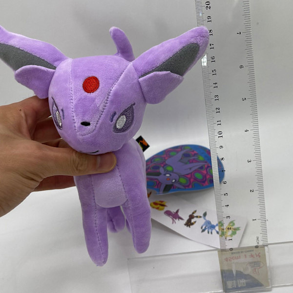 1X Umbreon Plyschleksak Fylld Nalle Docka 8\"1，lila