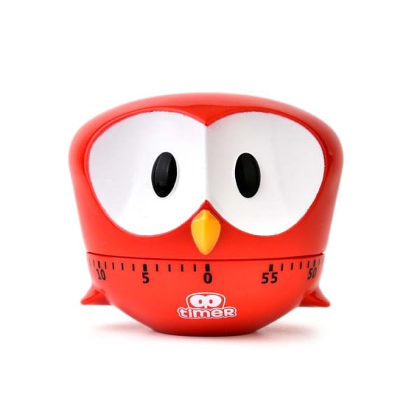 Owl Timers, 60 Minute Mini Mechanical Kitchen Timer, Manual Kitc