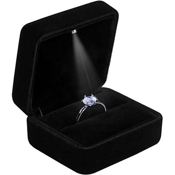 Ring Box, Smyckeskrin med LED-lampor, Används för förslag, E