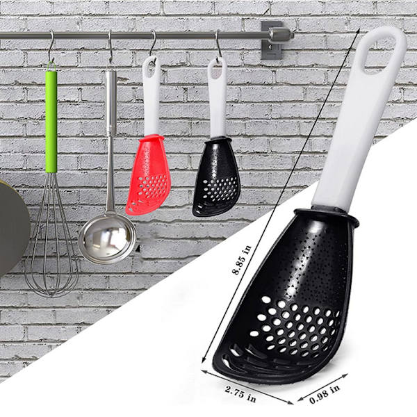 Kökssked asfaltutsläppande ägg potatismos stekspade