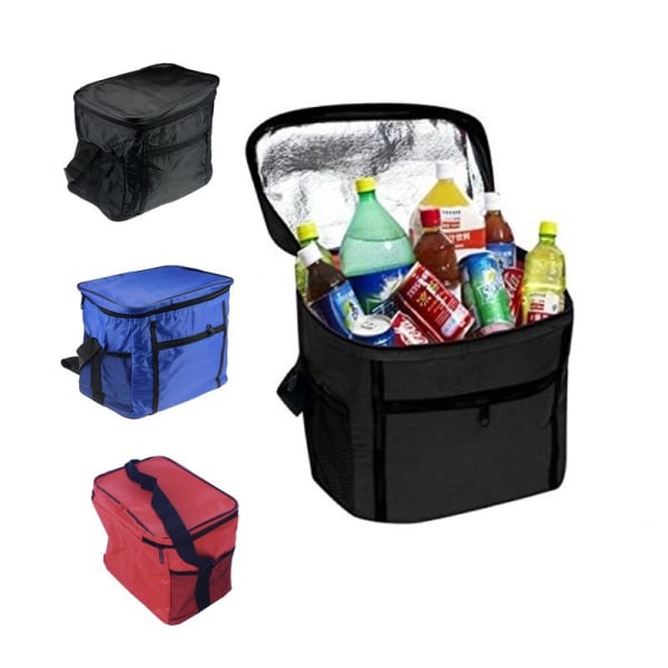 Isoleret taske, 1 stk. sort frokosttaske, køletaske køletaske måltid