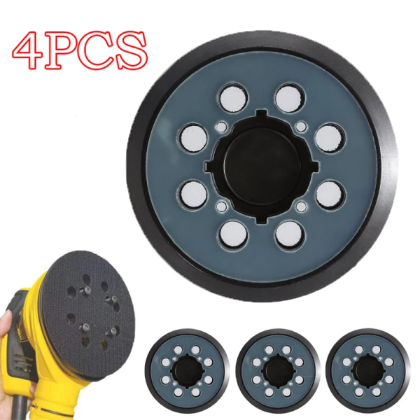 4Pcs 5 Inch 125mm 8 Hole Hook and Loop Sander Replacement for DW