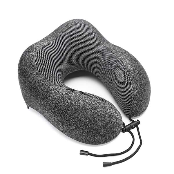 Reiseminneskum nakkepute med oppbevaringspose, 13 farger Black gray