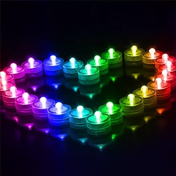 12-pakke vanntette LED-lys dykkerlys vanntette telys