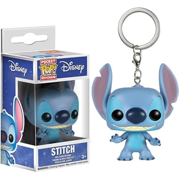 Funko pop stitch starbaby stitch syö avaimenperä riipus käsi