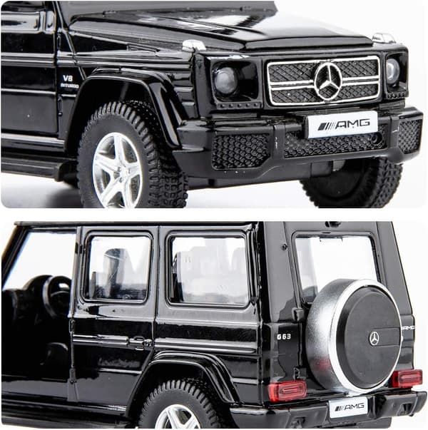 1/36 skala G63 støpebilmodell, sinklegering G Wagon lekebil for