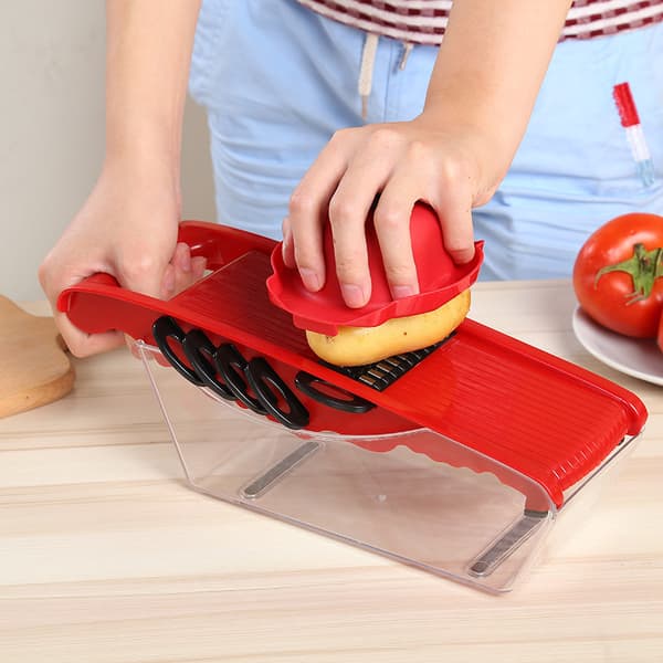 6 i 1 Multifunktionel Grøntsagssnitter Rive Rive Tørreskinne Vegeta
