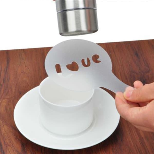32 plastblomsterdesignformer Fancy Coffee Printing Model Coffe