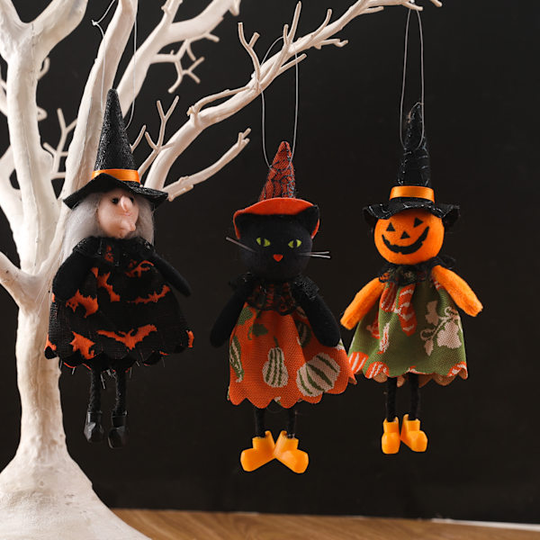 3 Halloween små dele hængende spøgelsesfestival græskar spøgelse wit