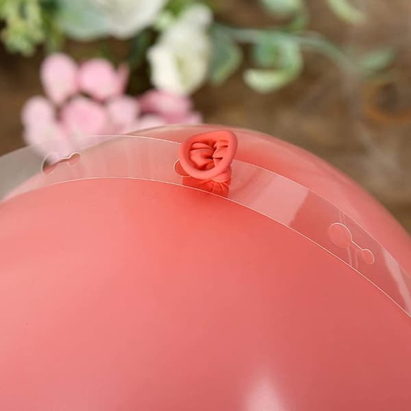 2 stk. ballonbue, bueforbindelsesstrimmel, plastikstrimmelholder, bal