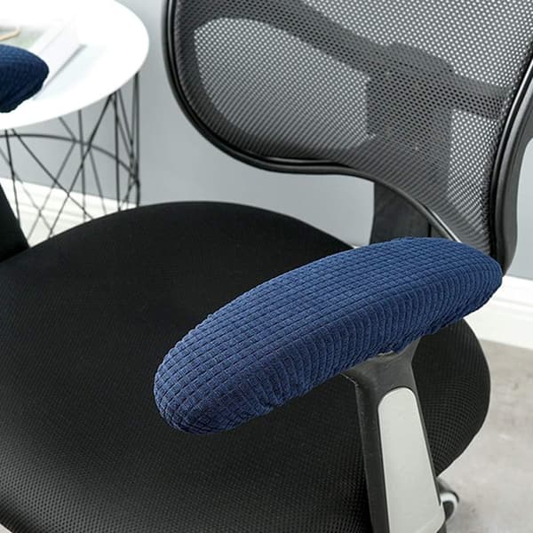 1 par kontorstol pudebetræk, strækbar vaskbar elastisk sl