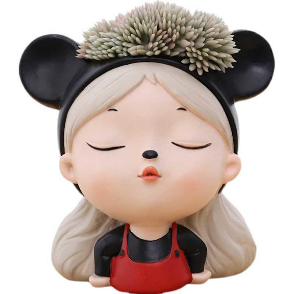 Motejente Blomsterpotte Sukkulente Planter DIY Laget Harpiks C