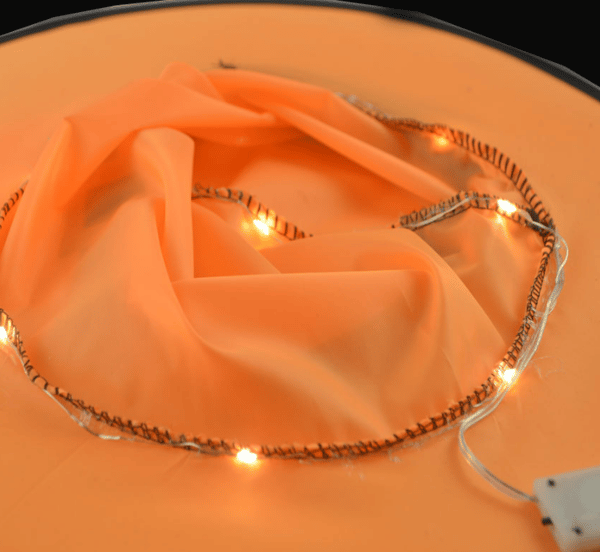 2 stk Halloween Glow Witch Hat Cosplay Orange Witch Hat med C