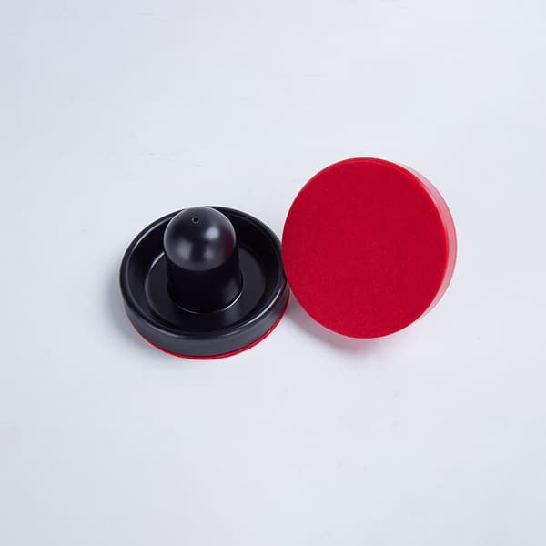 Air Hockey Pushers & Pucks Set, Stor Storlek, (2 Marinblå Pushers + 2