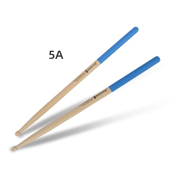 Maple Drumstick Percussion Trommestikker Anti-Slip Trommestikker Tromme Percussion Malle Tromme Tilbehør (5A/7A) - blå 7A