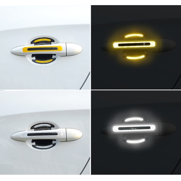 3D-reflekterande bilklistermärke Dörrhandtag Dörrskålskydd