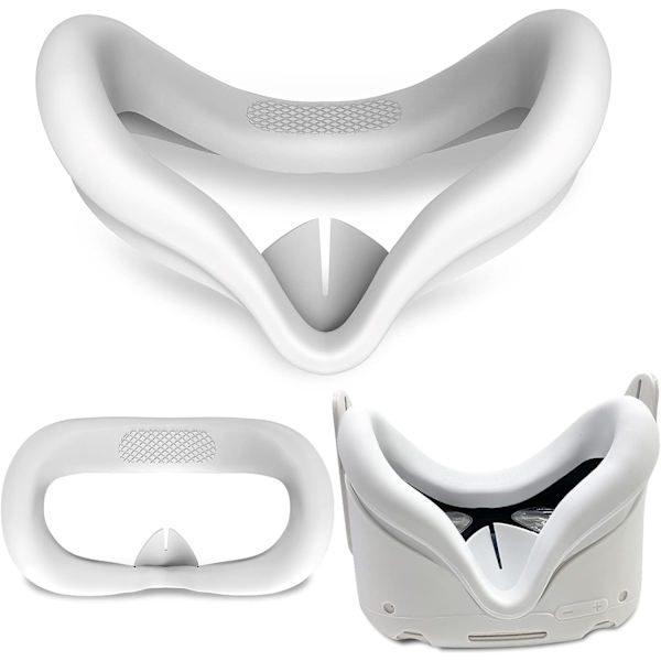 6PCS För Oculus Quest 2 Controller Silikonfodral White
