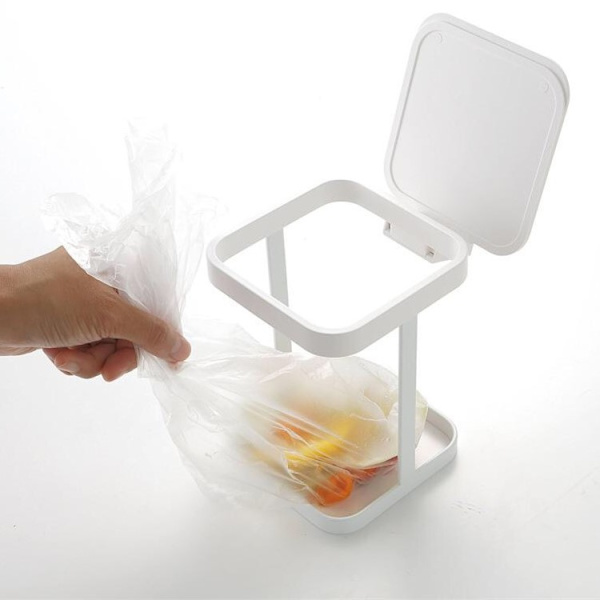Kreativ nordisk bordplate søppelbøtte, mini metall søppelbøtte