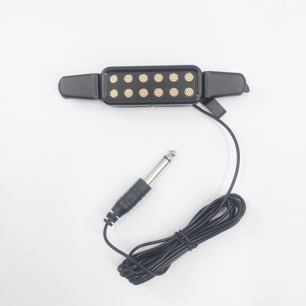 12 Hole Guitar Pickup with Transducer and 3m Cable and 6.3mm Jac