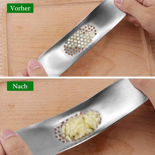 2 st rostfri vitlökspress för att göra vitlök 19*4cm