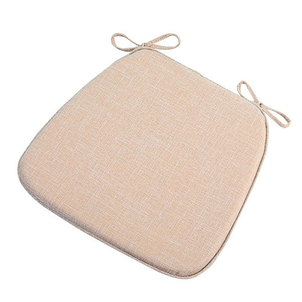 Stolsdynor för matstolar, mjuka och bekväma texturerade minnesskumskuddar med band och halkfri baksida 45*42CM - Beige