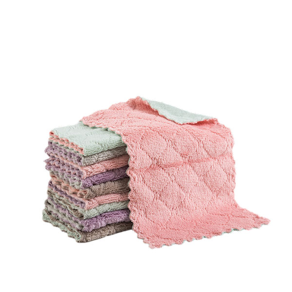 10 kpl sekoitetun väriset geometriset kuviot keittiön imukykyiset astiapyyhkeet 25*25cm