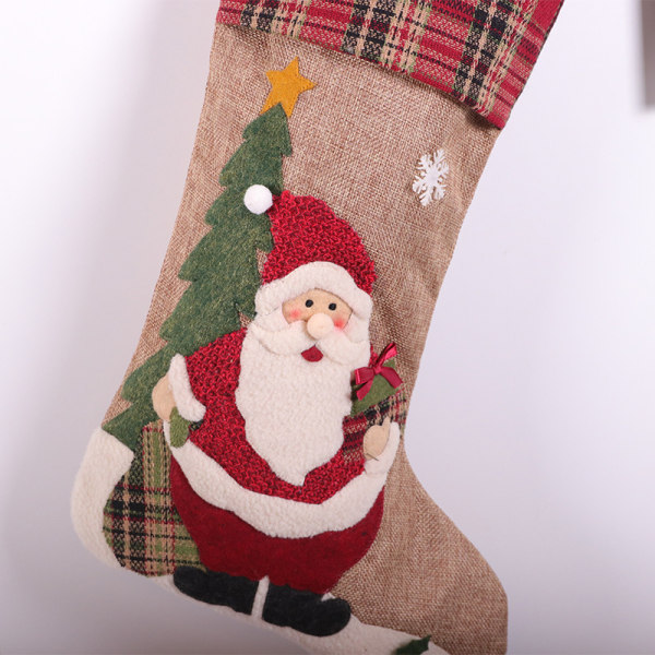 2 par juledekorasjoner store snømann broderte jule
