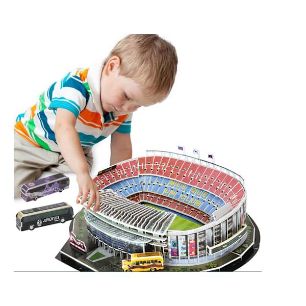 3D tredimensjonalt puslespill fotballbane puslespill 3D puslespill stadion papir konstruksjonsmodell barnas puslespill leker