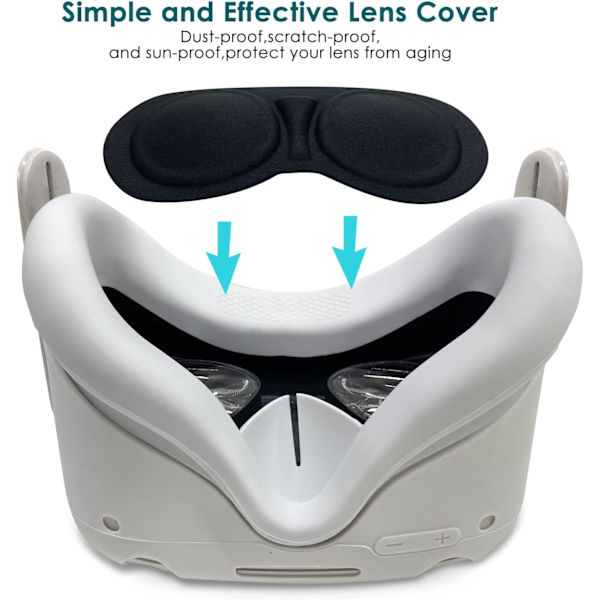 6 stk. silikoneetui til Oculus Quest 2-controller White