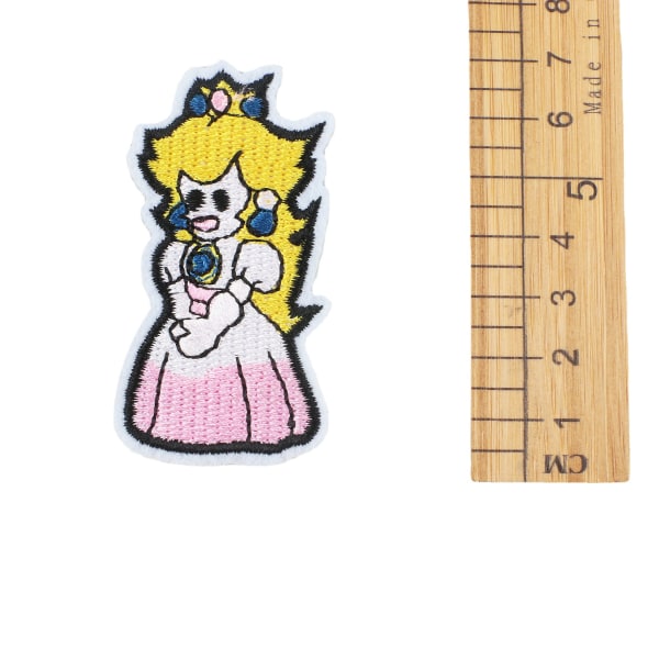 17 stykker nye Mario tegneserie broderi klud, tegneserie broderi