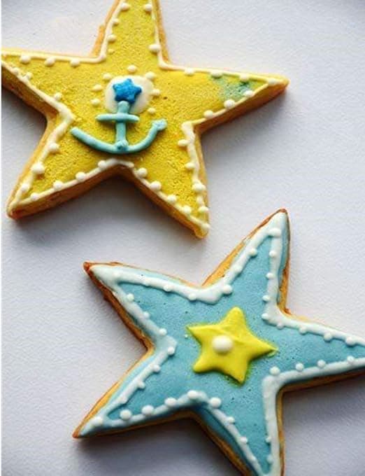 Biscuit Pastry Cutter Rund Cookie Cutter Kit, Hjerte Stjerne Cookie
