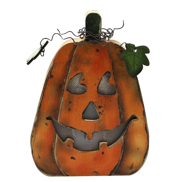2 stk Halloween Gresskar Lykt i Tre