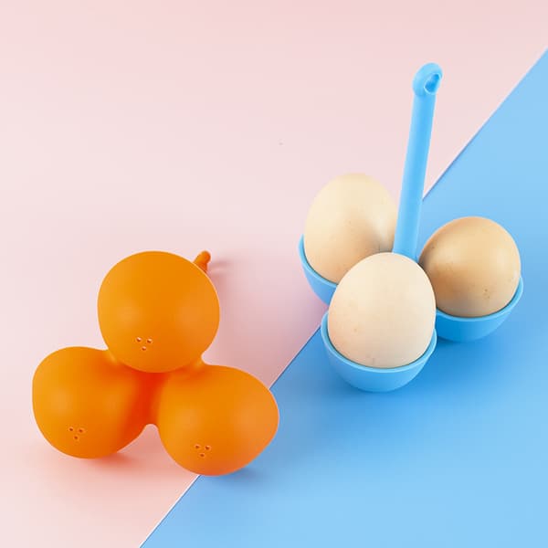 3-delt stativholder for matlaging av eggkoker kokte eggposjeringsverktøy