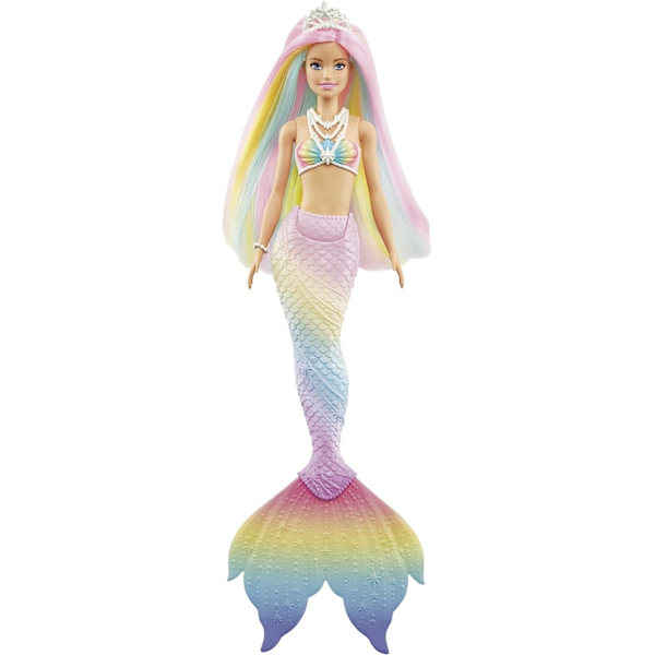 Barbie Magisk Sjöjungfrudocka med Regnbågshår, Barns Leksak
