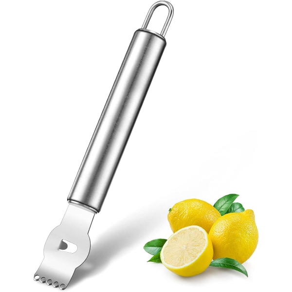 2 stk. citronskalskræller, professionel citronskærer med rustfrit stål