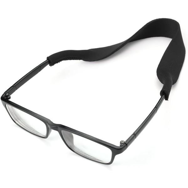 Sort Sport Stretch Neopren Brille Rem til Solbriller