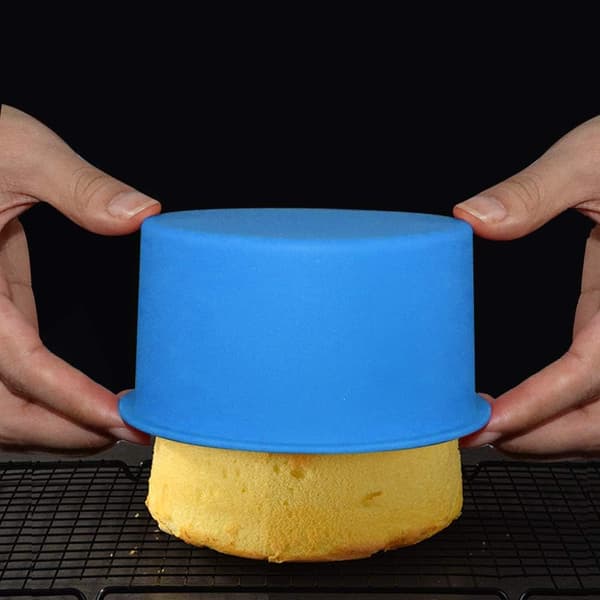 Mini Silikonkakeformer 4 Tommers Rund Silikon Bakepanne Non-Sti