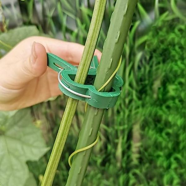 80 klips (30 store + 50 små) Grønne plante klips