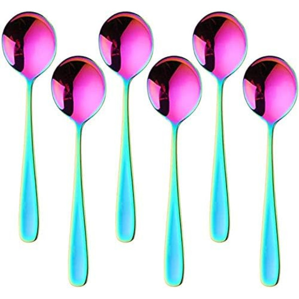 7 tommer suppeskeer, Baikai suppeske 6 stk., 18/10 rustfrit stål