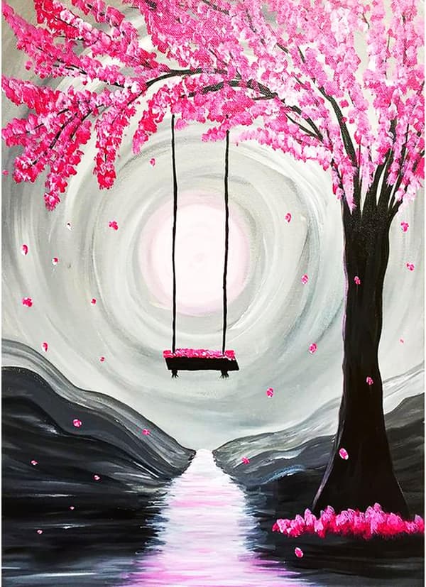 5D DIY Diamantmaleri Sett Barn/Voksne Blad Rose Diamantkunst Fu