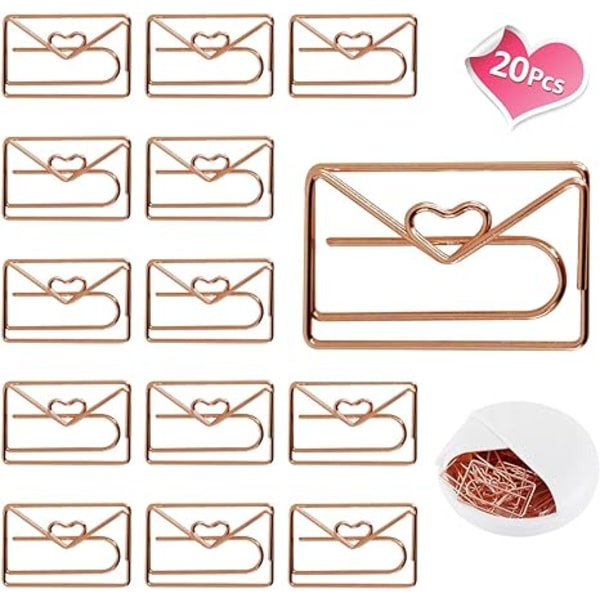 Envelope Shaped Paper Clips, Cute Little Paper Clips -Funny Meta