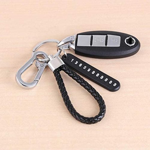 2 kpl Metalliavainrengas Karabiner-klipsiavainrengas