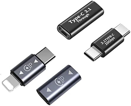 USB C -sovitin (4 kpl), tukee laajennettua latausta ja tiedonsiirtoa
