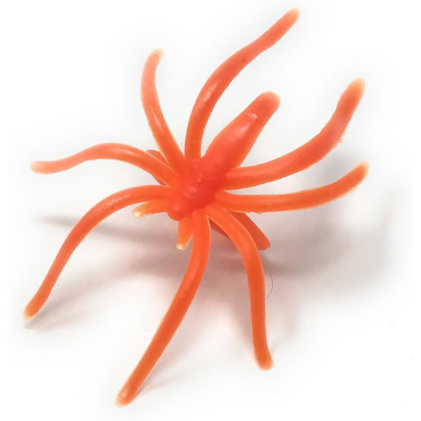 Assorterede 20 Bulk Halloween Spider Ringe - Orange, Lilla, Sort