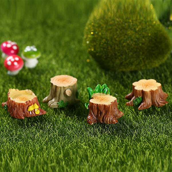8 ornamenter lille stub harpiks stub ornamenter kreativ mos mikr