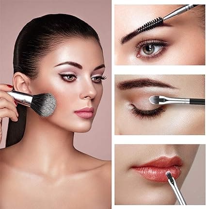 18 deler profesjonelt premium syntetisk sminkebørste sett
