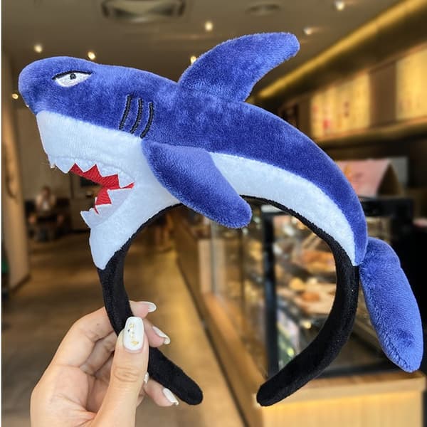 2 stk. Dinosaur Shark Hårbånd for Kvinnelig Ansiktsvask