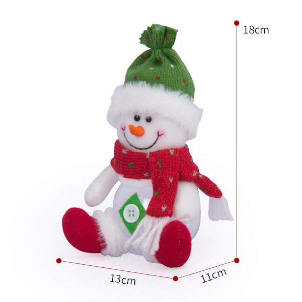 Jul Nya Julgodisaskar Santa Claus Snögubbe Liten Ca